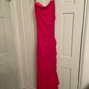 red sparkly dress for formal occasions size medium